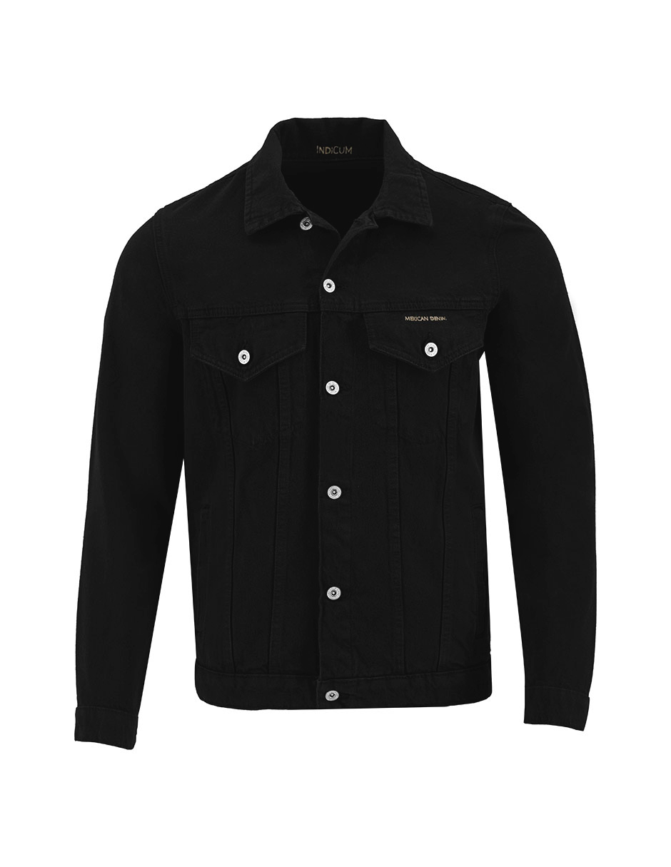 SET DE 2 CHAMARRAS DE MEZCLILLA BÁSICAS NEGRO, AMARILLO INDICUM HOMBRE