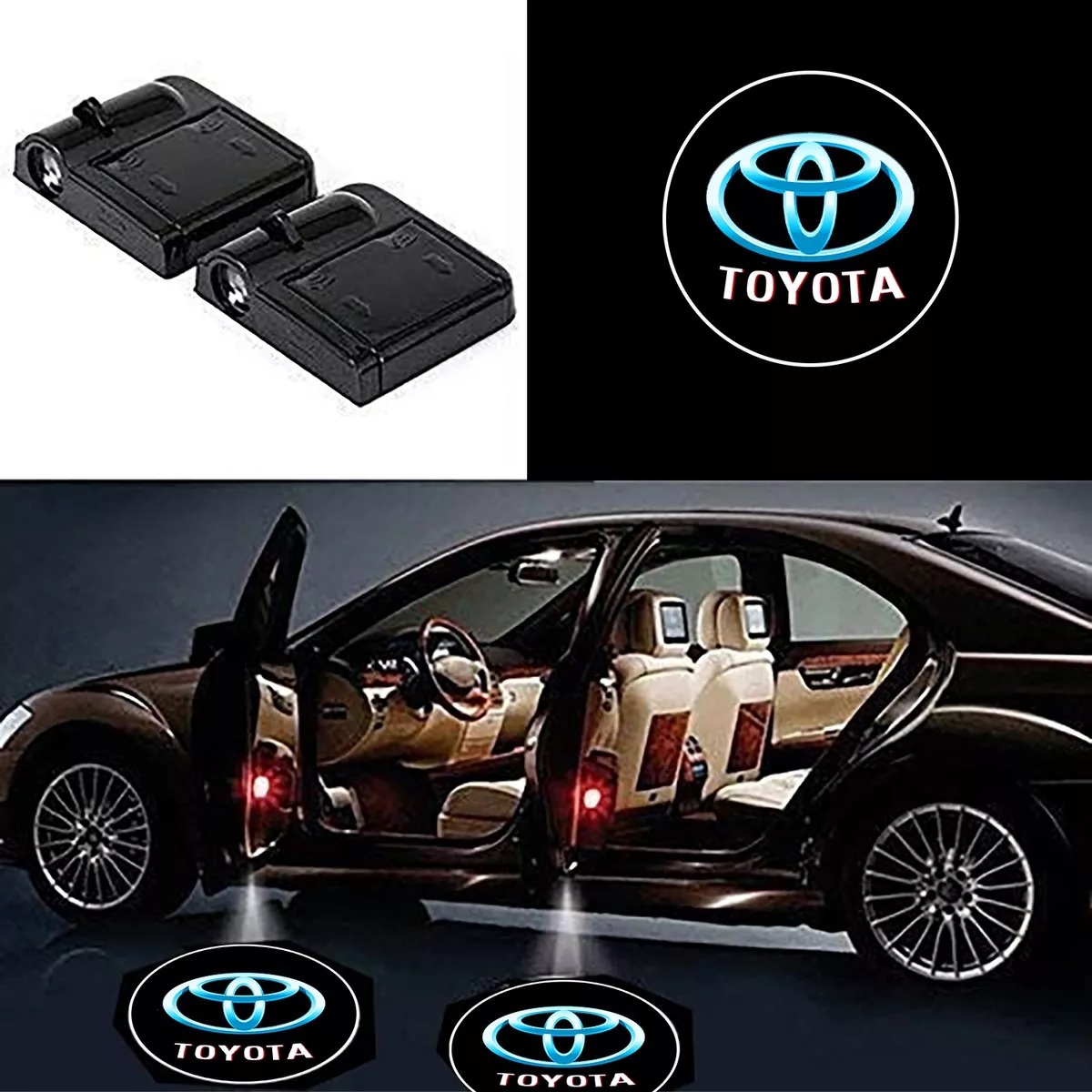 Luces Led De Cortesía En Las Puertas Y Tira De Intermitentes Toyota