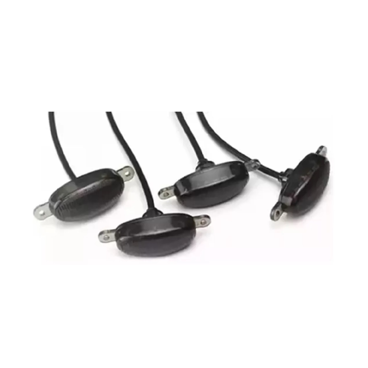 Kit 4 Luz Led Parrilla Universal Raptor Ámbar Con Cable Drl Rojo
