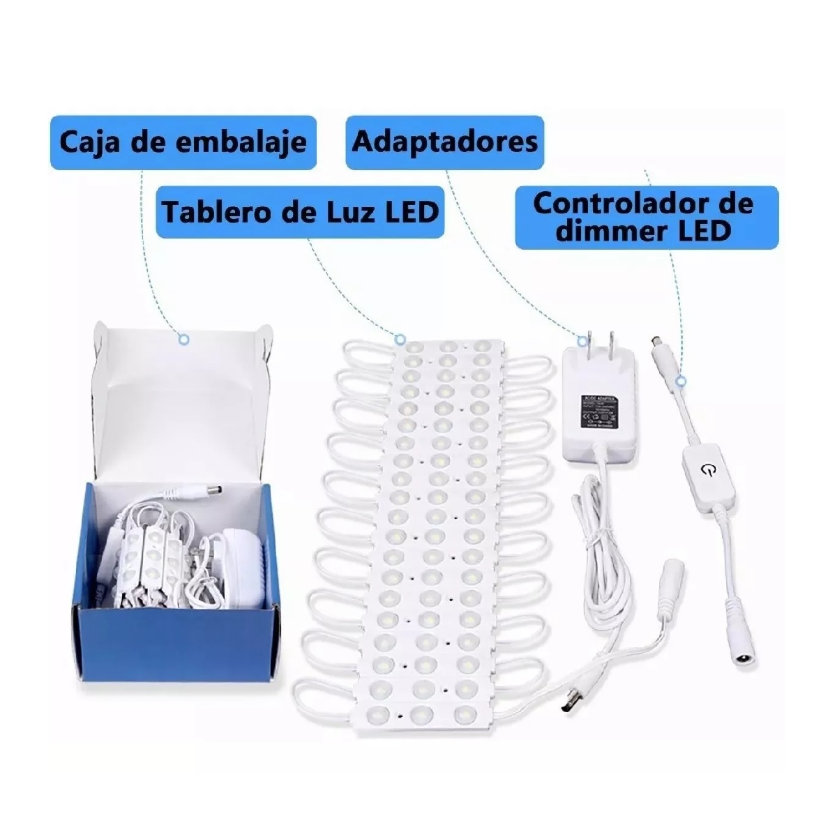 Luces Para Espejo Regulables Focos Led De Tocador 60led