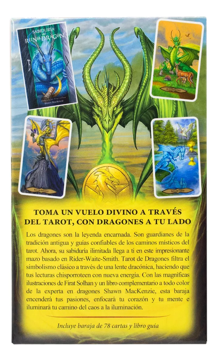 Oráculo Mazo Tarot de Dragones – 78 Cartas con Manual en Español 