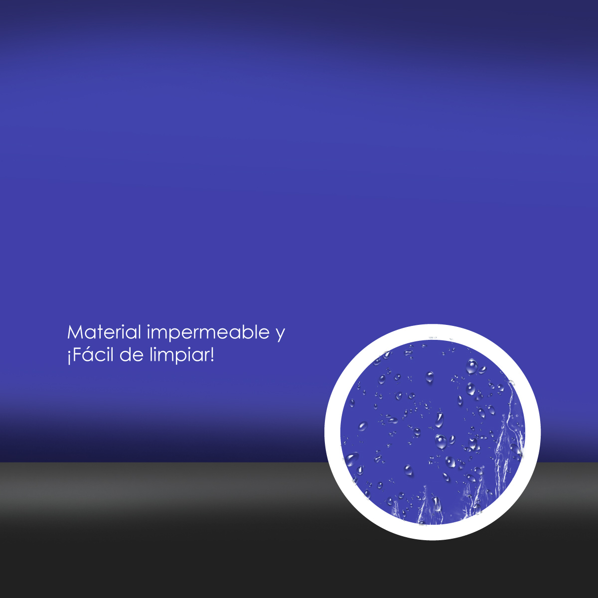 Ilios Innova | Paquete de sillas plegables acolchonadas impermeables para exteriores con estructura metálica resistente y base antideslizante color azul