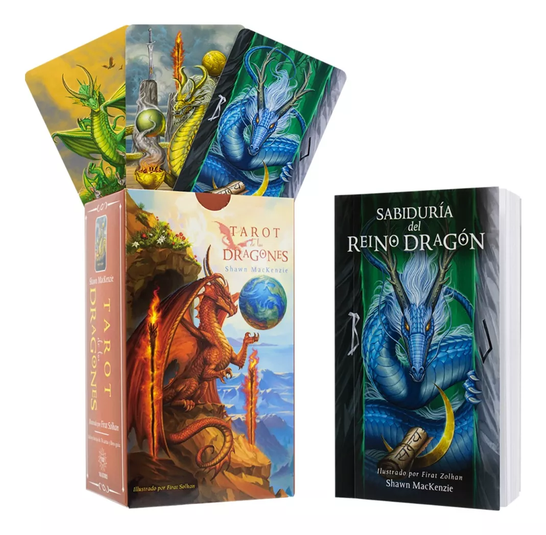 Oráculo Mazo Tarot de Dragones – 78 Cartas con Manual en Español 