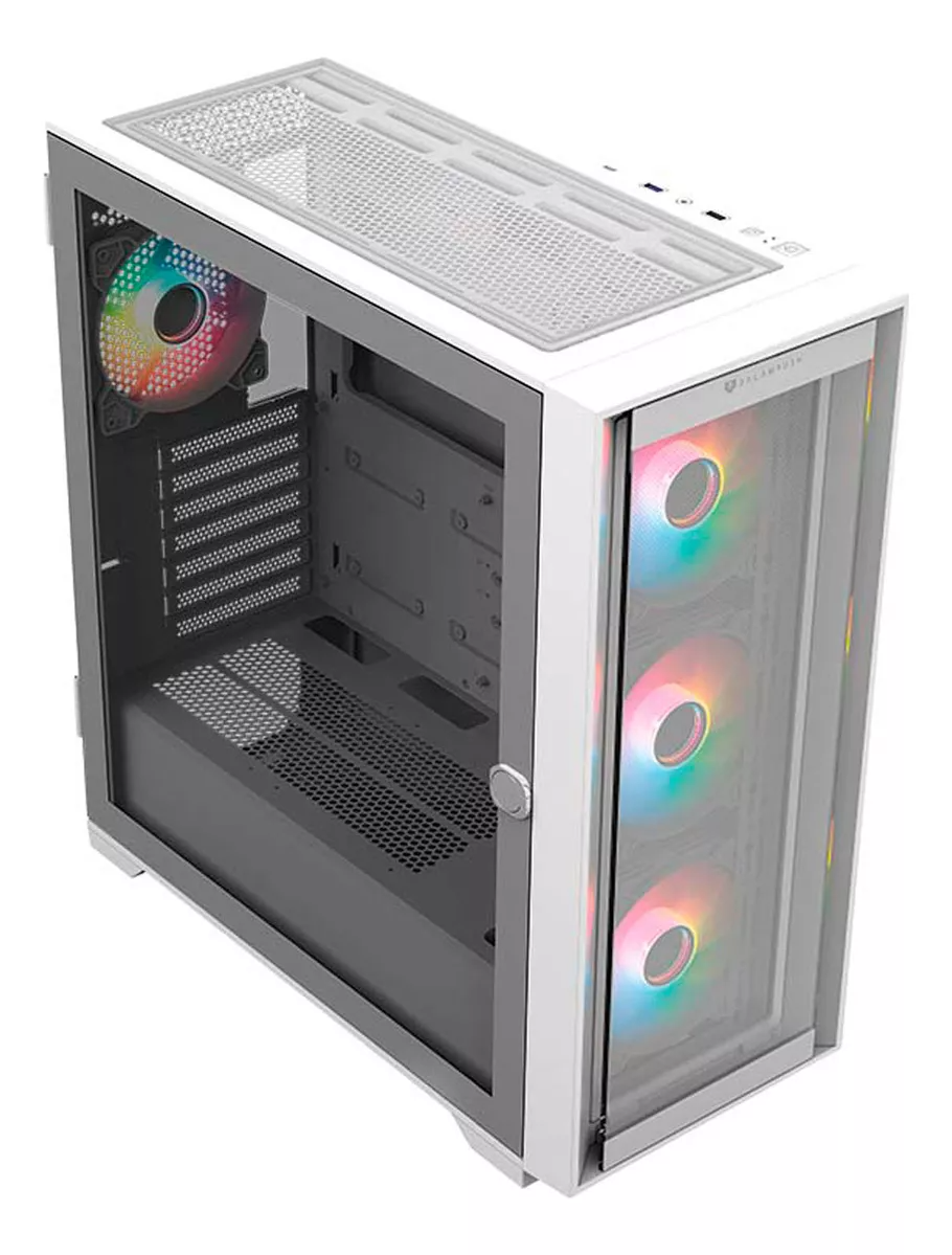 GABINETE BALAM RUSH TWIN MATE 9000 BLANCO E-ATX ARGB C/TEMPLADO S/FUENTE BR-938761