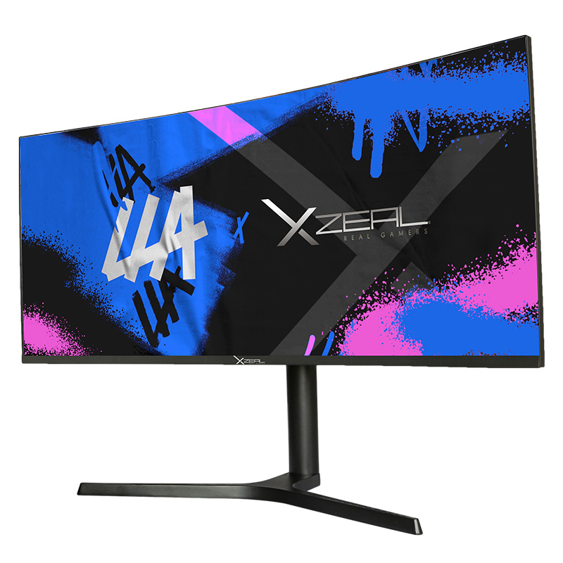 Monitor Gamer Curvo XZEAL XZ-6010, LED 34", Quad HD, FreeSync, 100Hz, HDMI, Negro