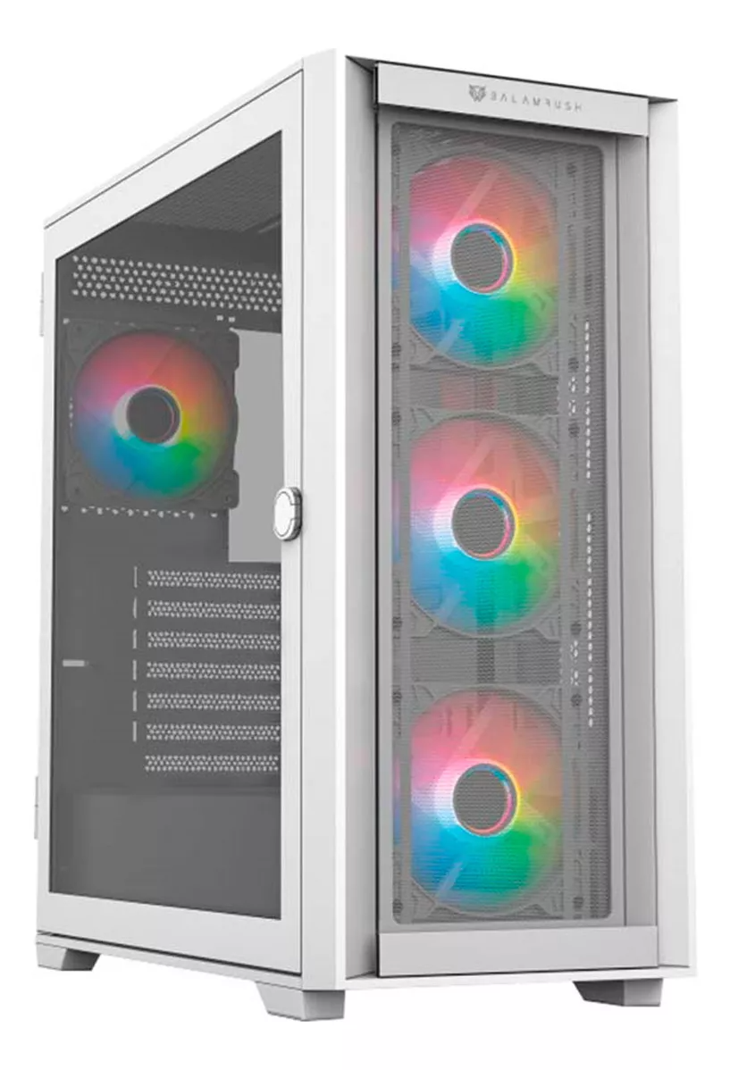 GABINETE BALAM RUSH TWIN MATE 9000 BLANCO E-ATX ARGB C/TEMPLADO S/FUENTE BR-938761