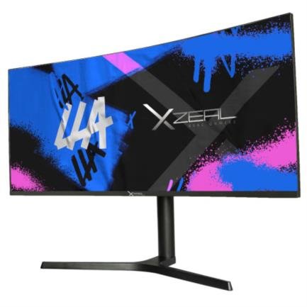 Monitor Gamer Curvo XZEAL XZ-6010, LED 34", Quad HD, FreeSync, 100Hz, HDMI, Negro