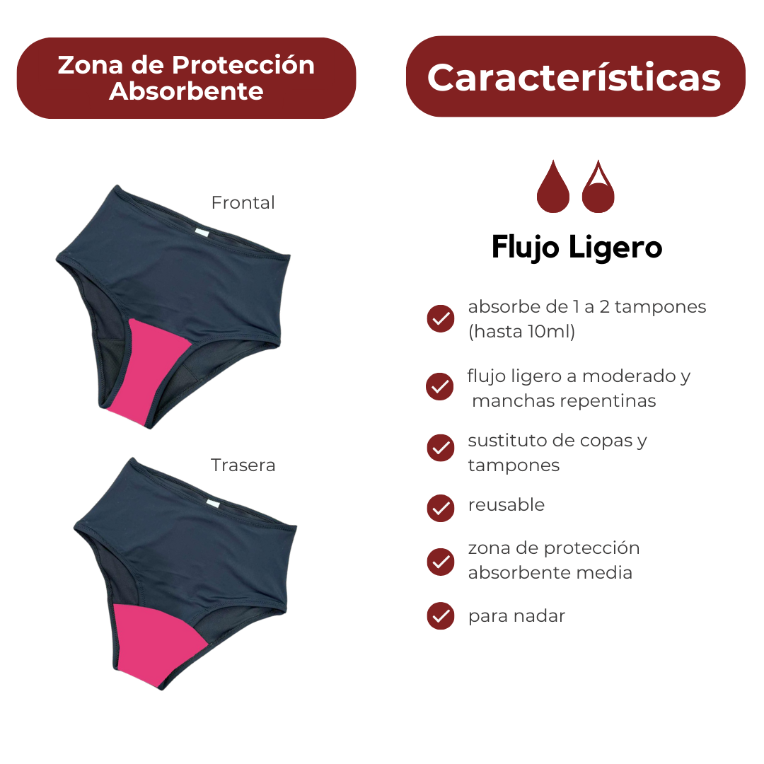 Traje de baño para periodo Soa