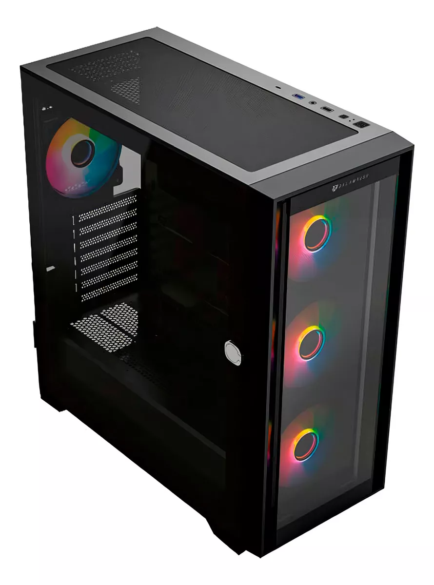 GABINETE BALAM RUSH TWIN MATE 9000 NEGRO E-ATX ARGB C/TEMPLADO S/FUENTE BR-938754