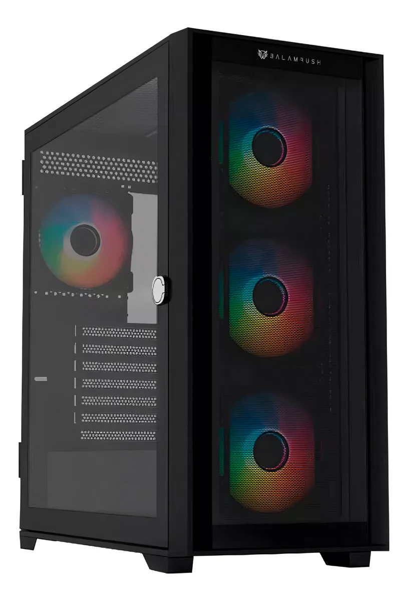 GABINETE BALAM RUSH TWIN MATE 9000 NEGRO E-ATX ARGB C/TEMPLADO S/FUENTE BR-938754