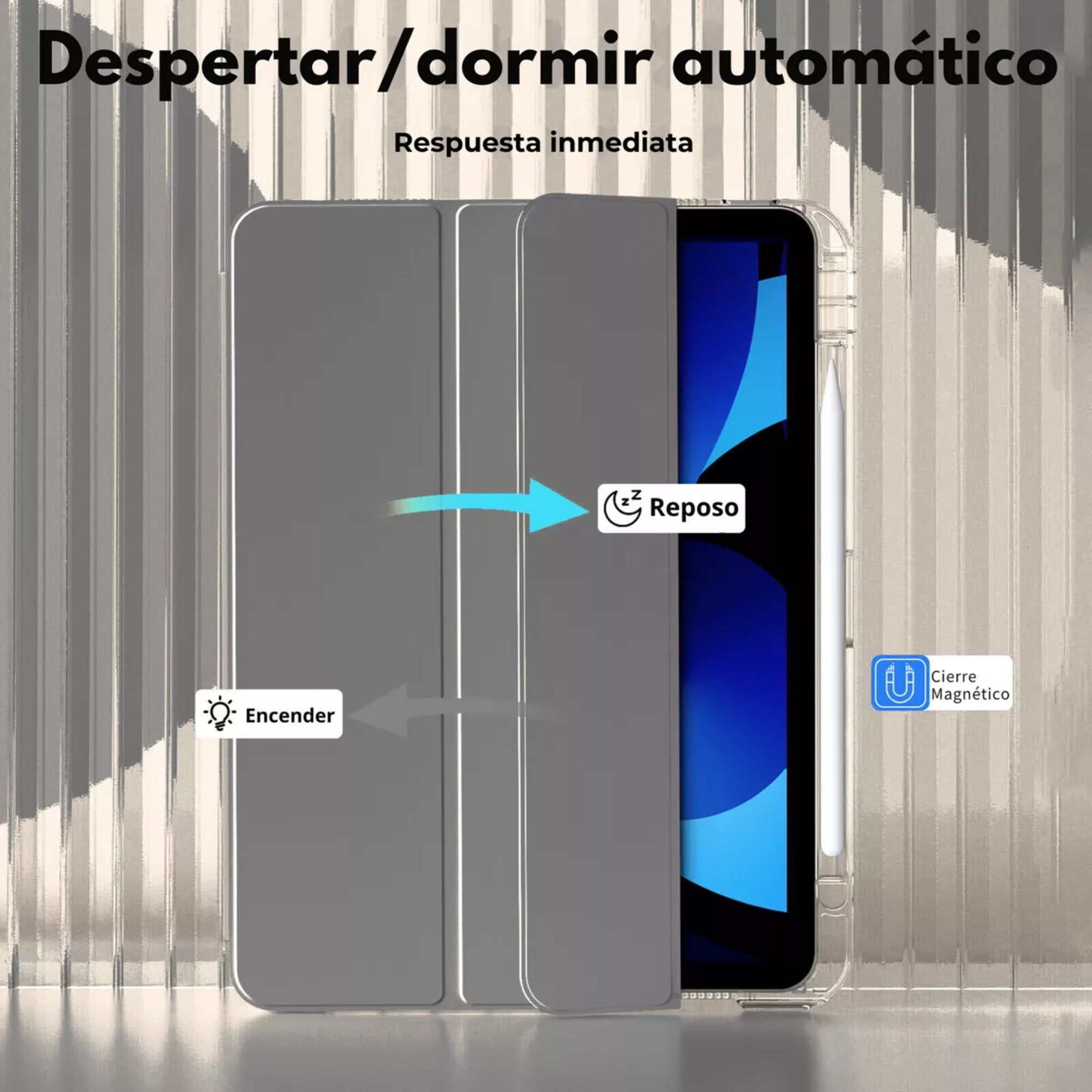 Funda Para iPad Pro 12.9 / Air 13 M2 SmartCover Soporte  Compatible iPad Air 10.9 Pulgadas iPad Air M2/m3 11 Pulgadas