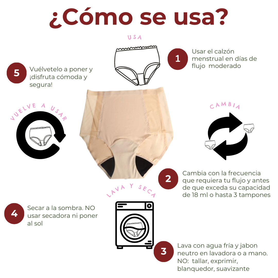 Calzón Menstrual Calypso Nude