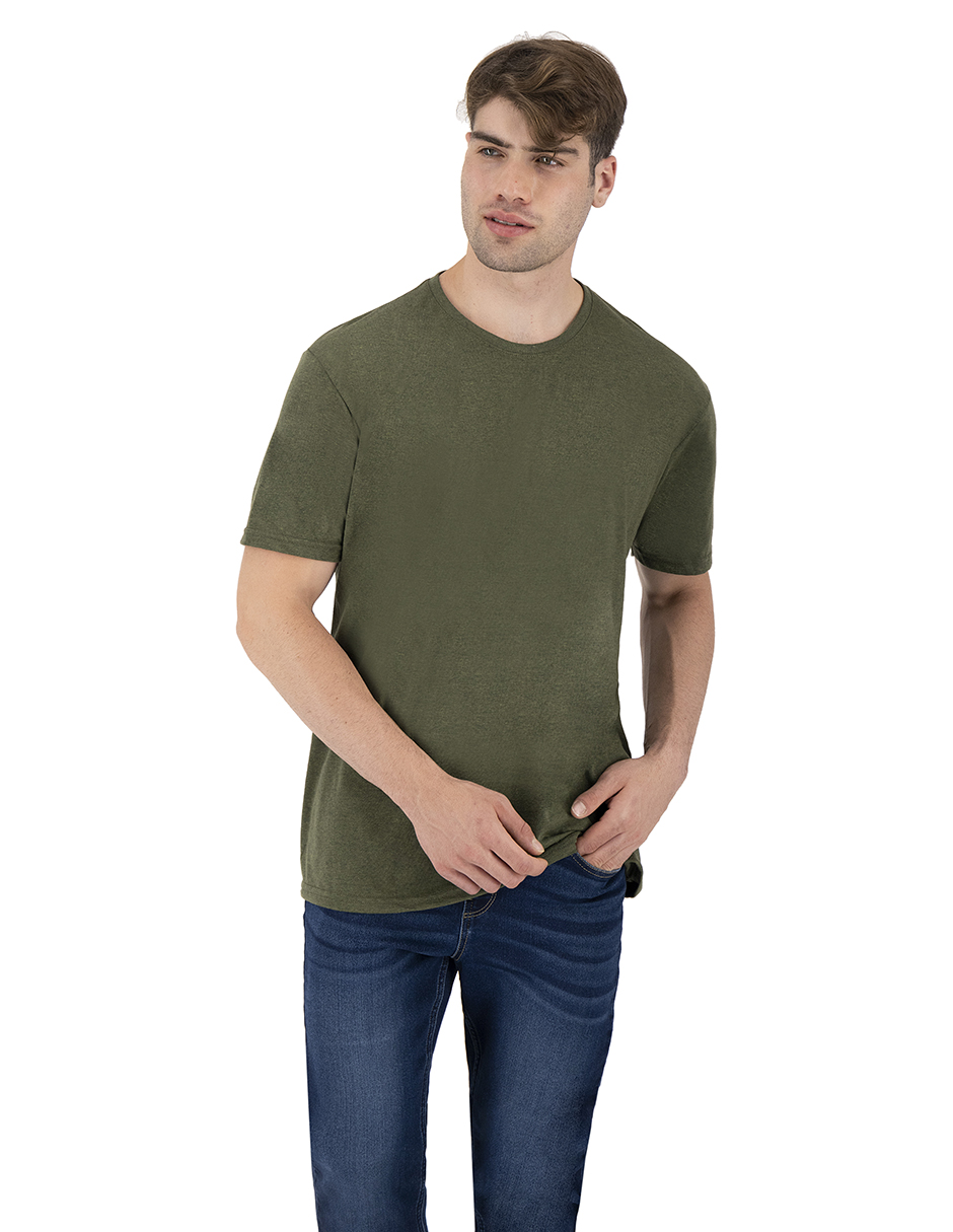 SET DE 2 PLAYERAS BÁSICAS BLANCA, VERDE INDICUM HOMBRE