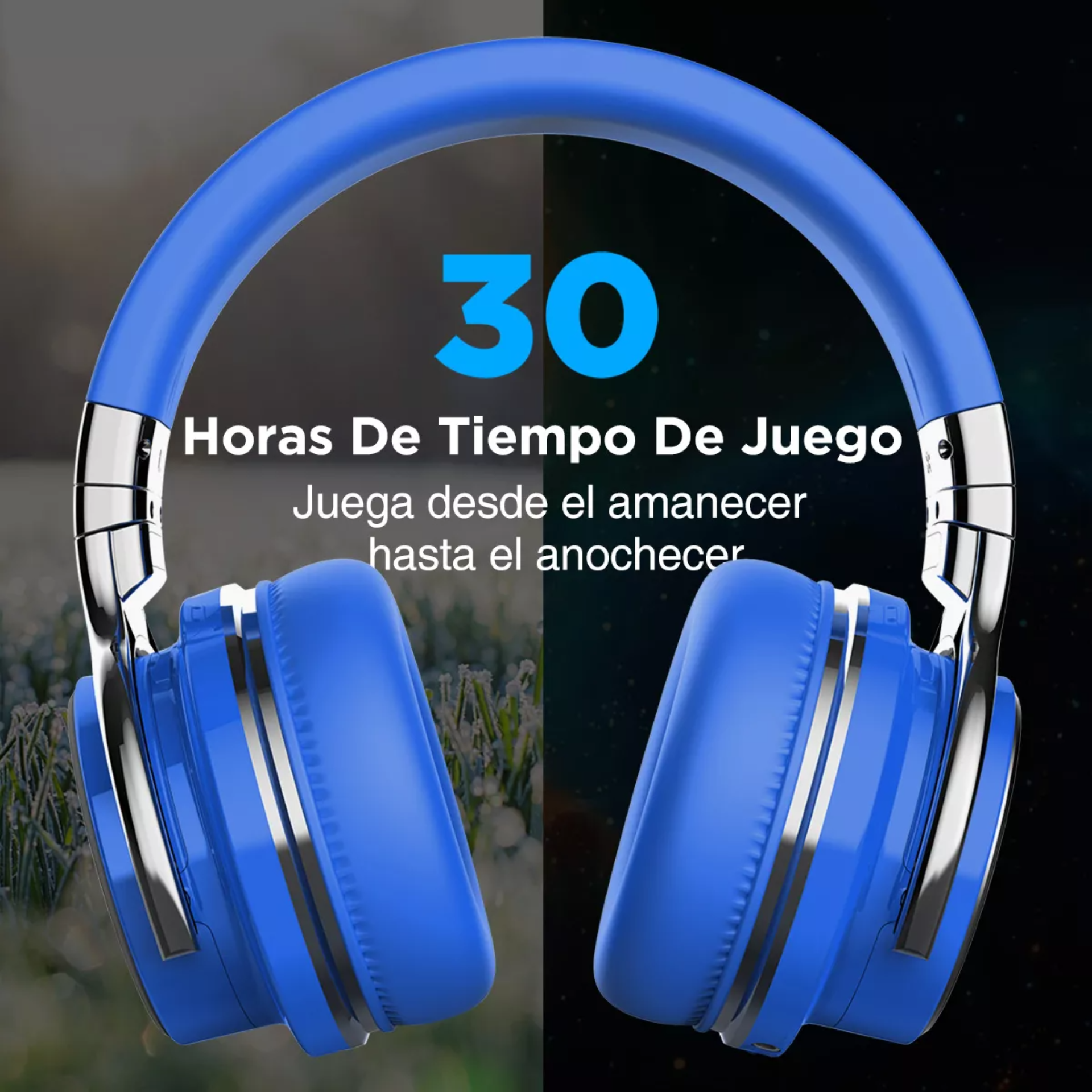 Auriculares Inalámbricos Bluetooth Cowin E7, Llamada De Micrófono,30 Horas De Reproducción Para Viajes/trabajo, Función Activa De Reducción De Ruido auriculares Tipo Oreja,Audifonos Cancelacion Ruido