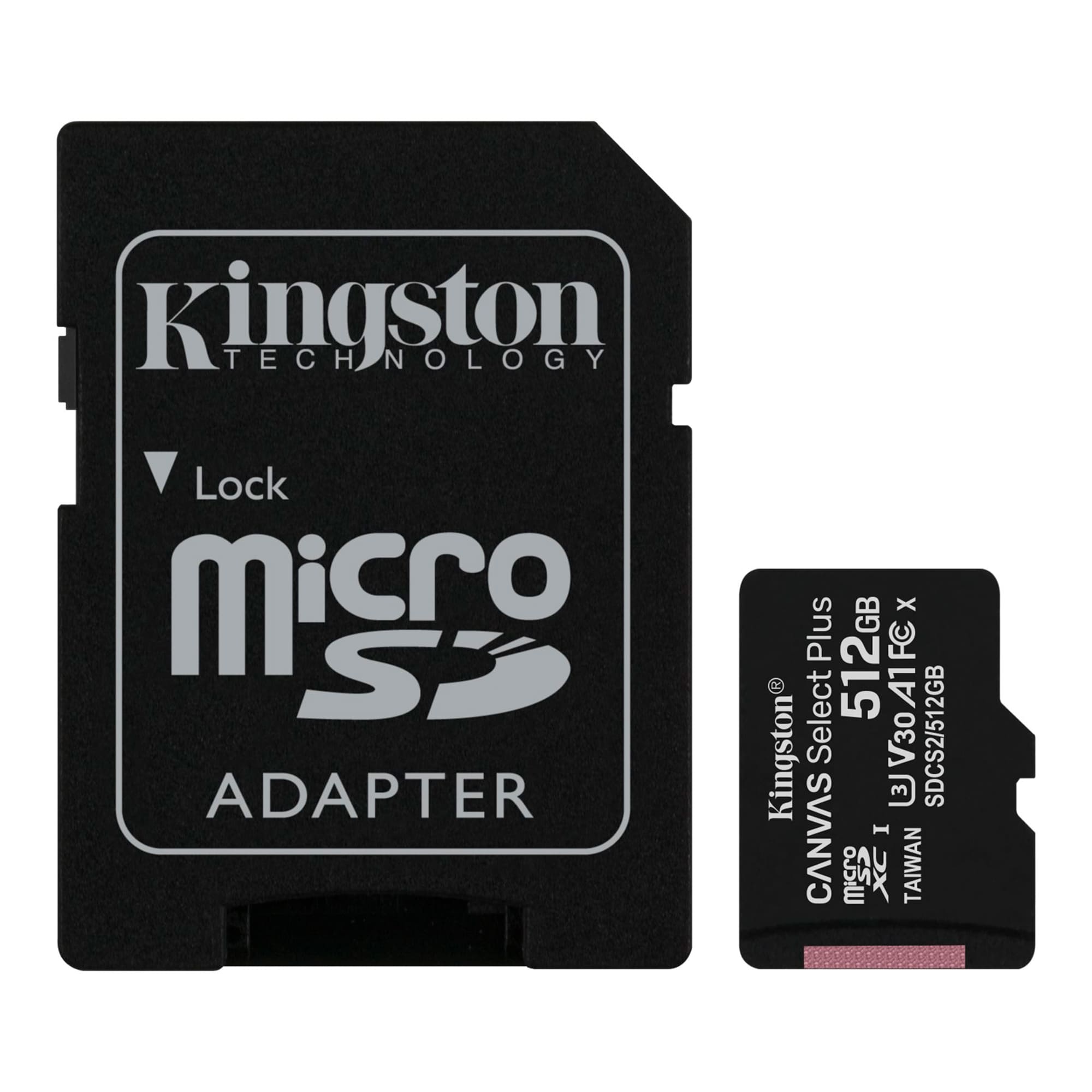 5 Pack - Tarjeta de Memoria microSD de 512 GB Kingston Canvas Select Plus