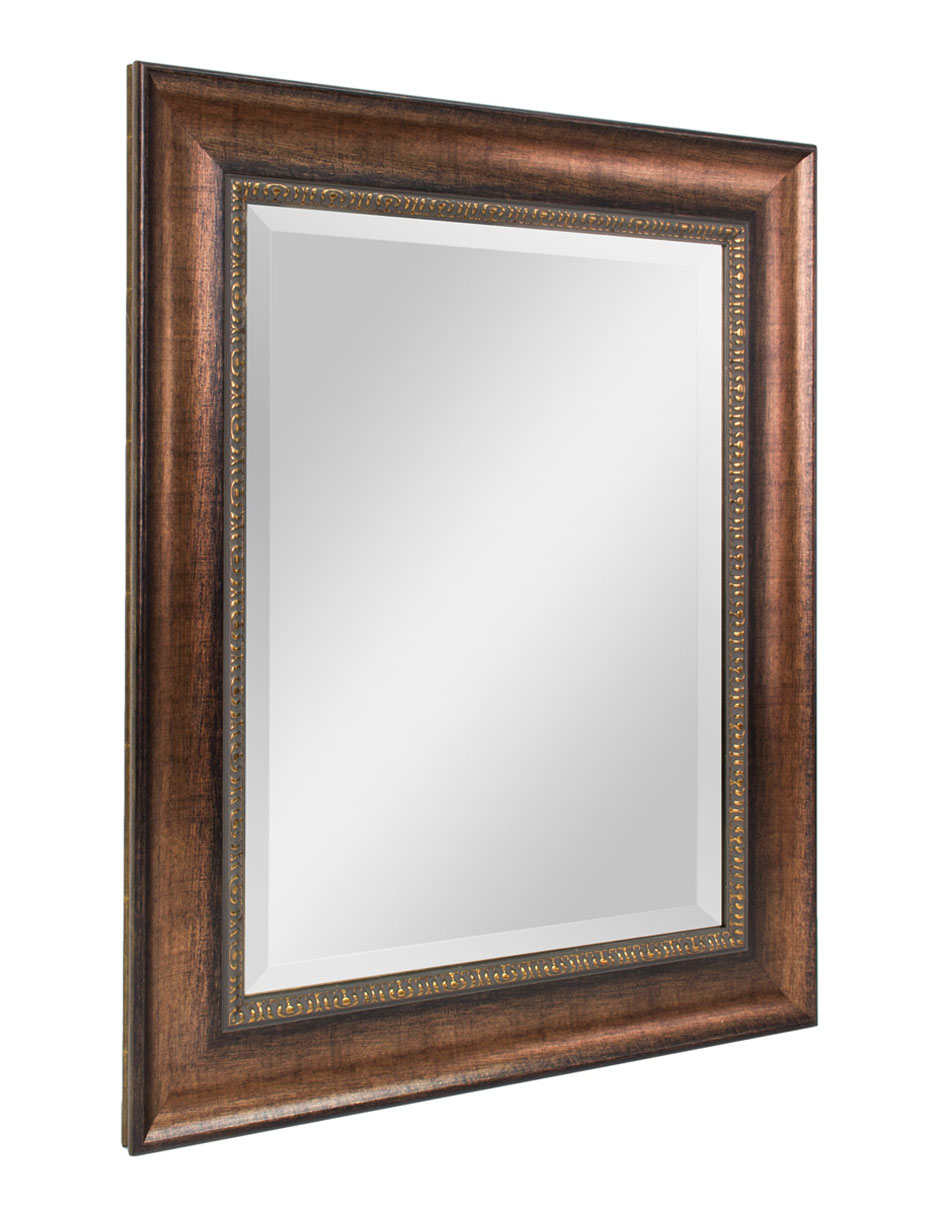 Espejo Decorativo Para Baño Con Marco Color Plata - 76x91 cm - Fine Art Tj