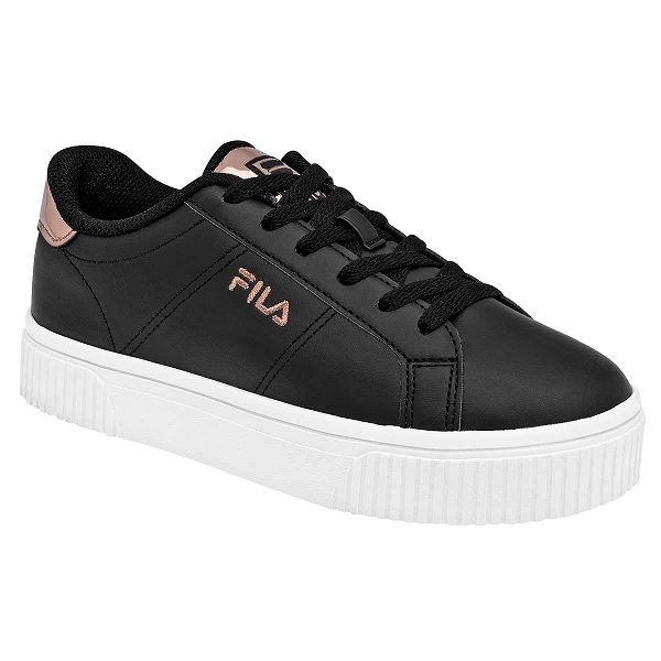 Tenis Fila Panache 19 Negro/oro/rosa Mujer Tallas #23 al #26