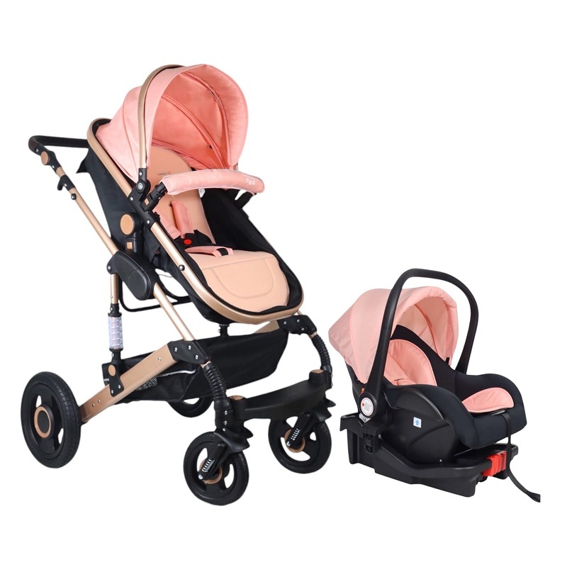 Carriola con Portabebe GALACTUS Orion Guby Rosa.