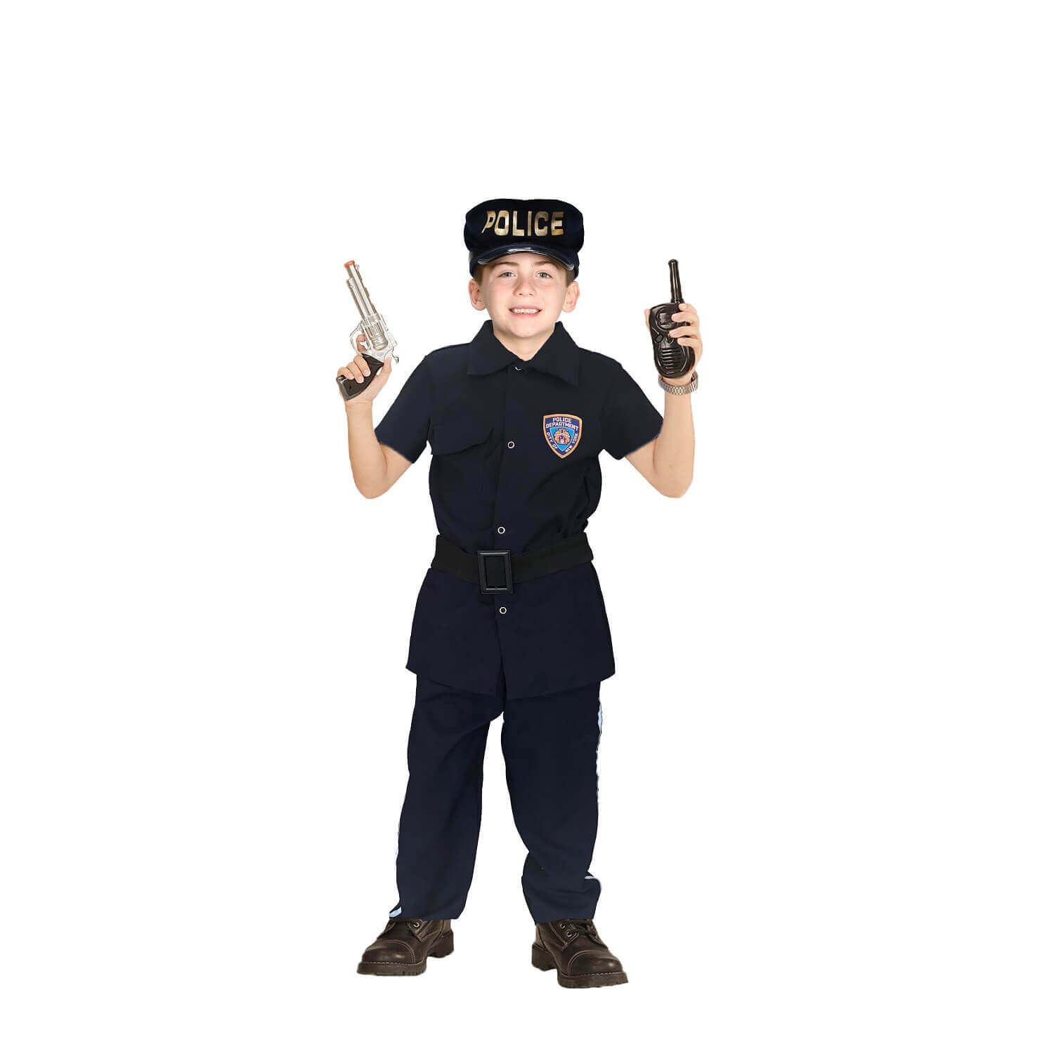 Disfraz de Policía - Uniforme Oficios - Disfraces de Policías para Niñas, Niños - Traje de Halloween