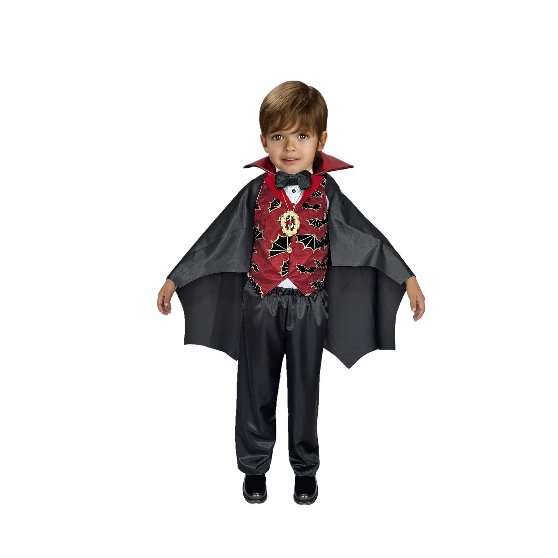 Disfraz de Conde Drácula para Bebé y Niños - Disfraces de Vampiro con Capa - Traje Día de Muertos y Halloween