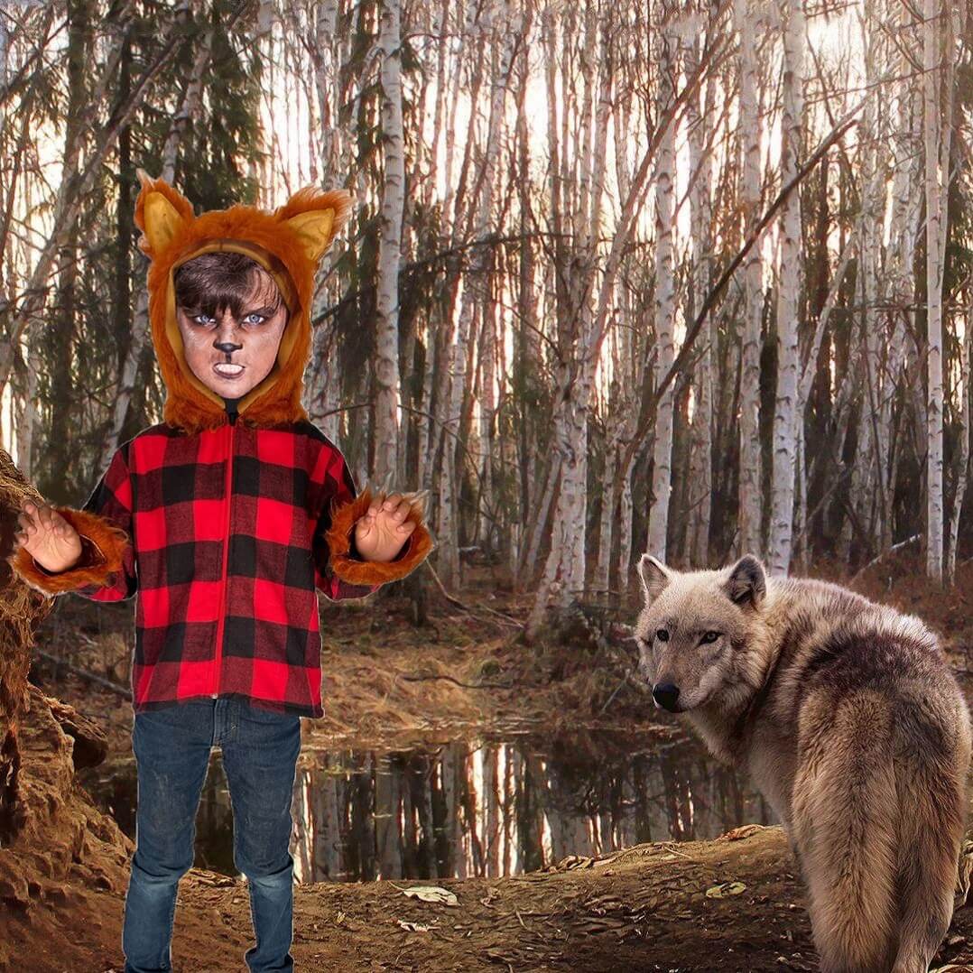 Chamarra de Hombre Lobo - Disfraz de Halloween - Disfraces de Hombres Lobos - NO INCLUYE PANTALÓN