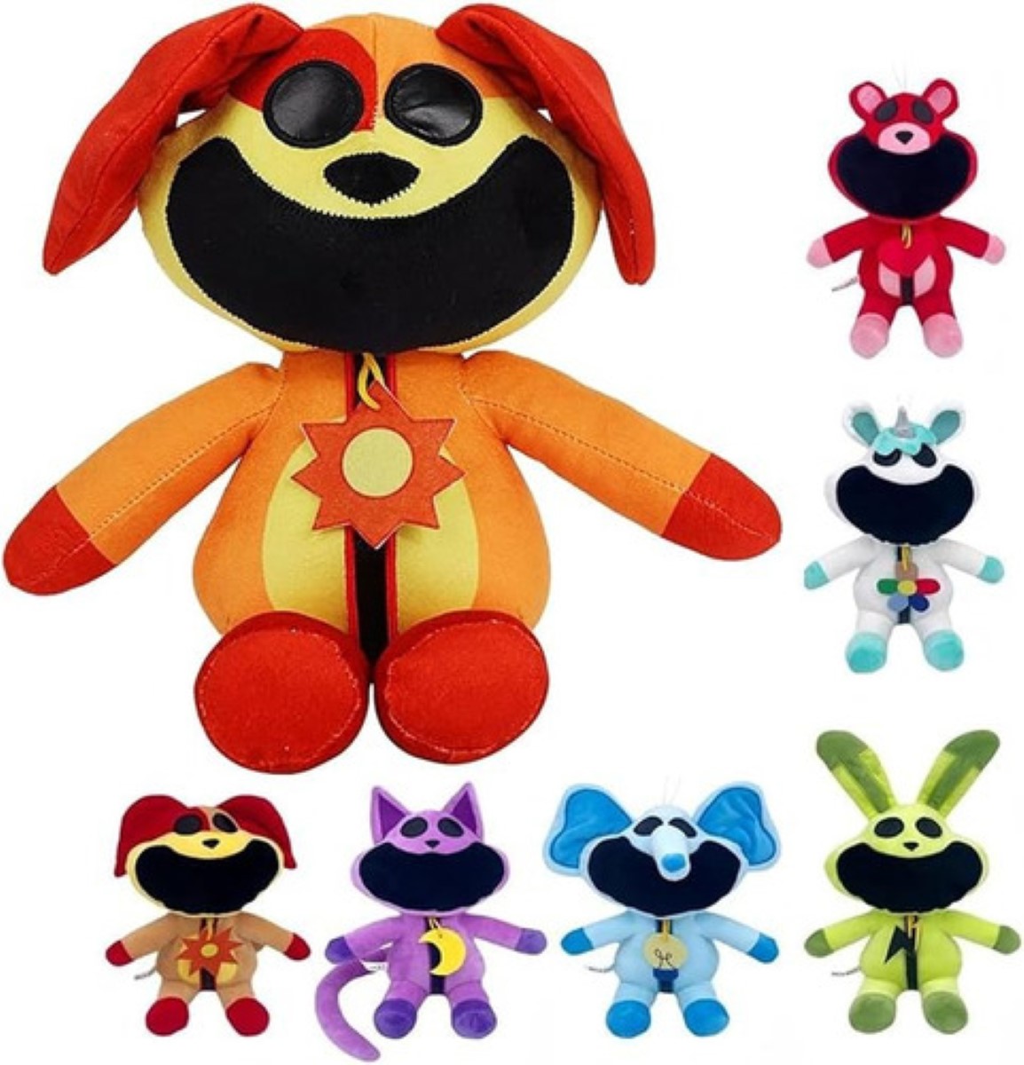 4pc Juguete De Peluche Smiling Critter Regalo Para Niño 30cm MULTICOLOR Set B