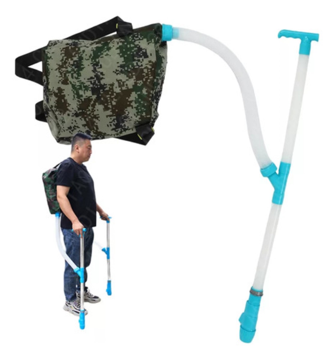 Mochila Fertilizadora Agrícola Dosificadora  VERDE MILITAR