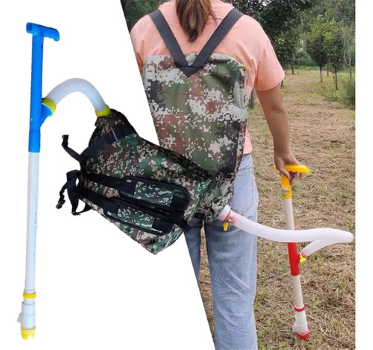 Mochila Fertilizadora Agrícola Dosificadora  VERDE MILITAR