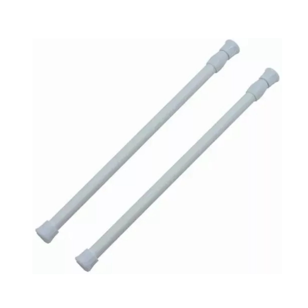 Barra de cortinas ajustable color blanco