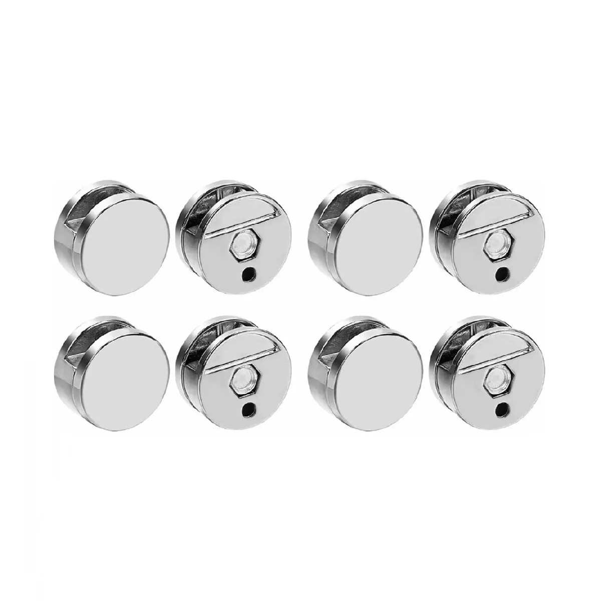8 Soportes De Espejo Para Vidrio Espejo Ajuste Fijo De 4-7mm