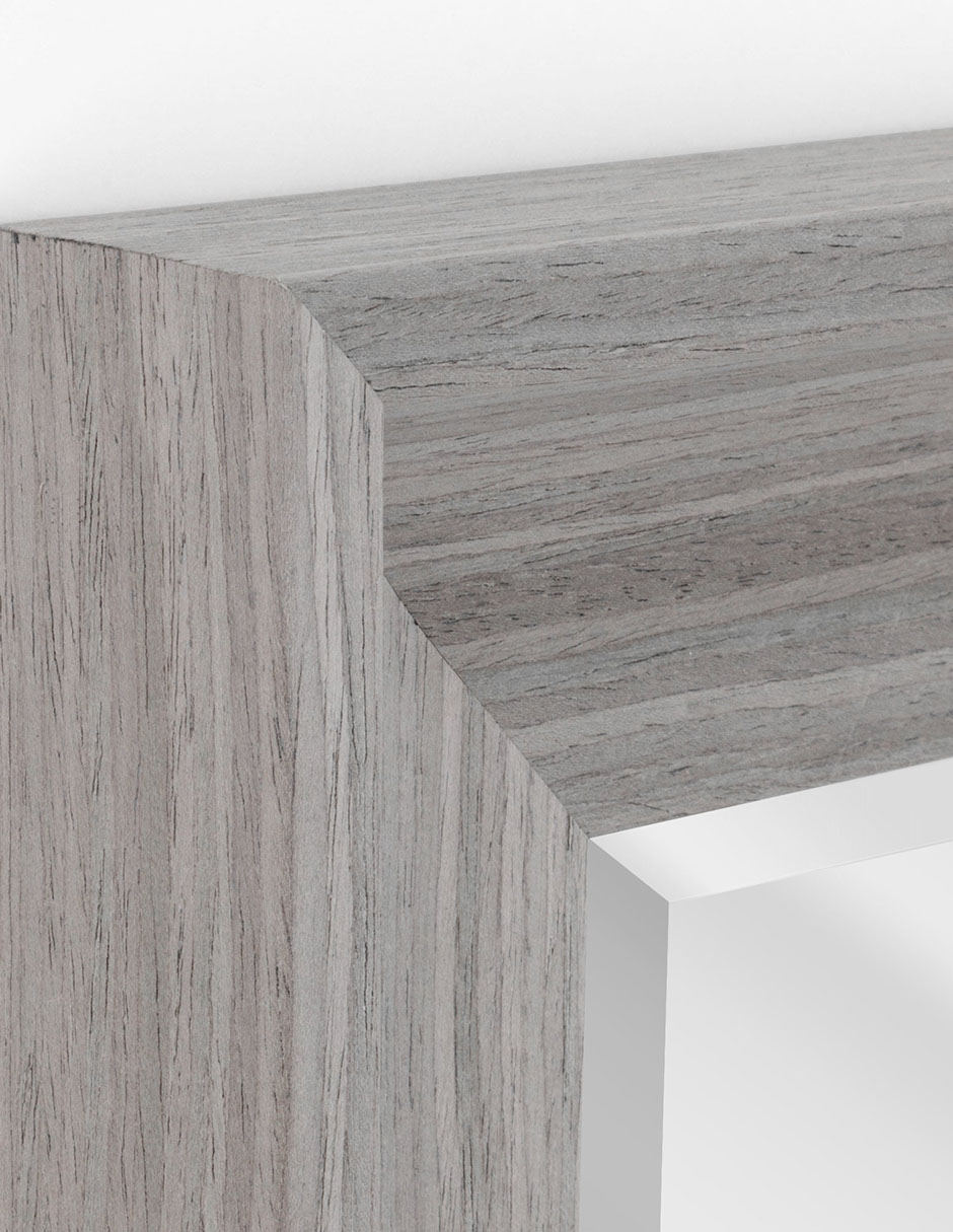 Espejo Decorativo Con Marco De Madera Flotante - 66x81 cm - Fine Art Tj