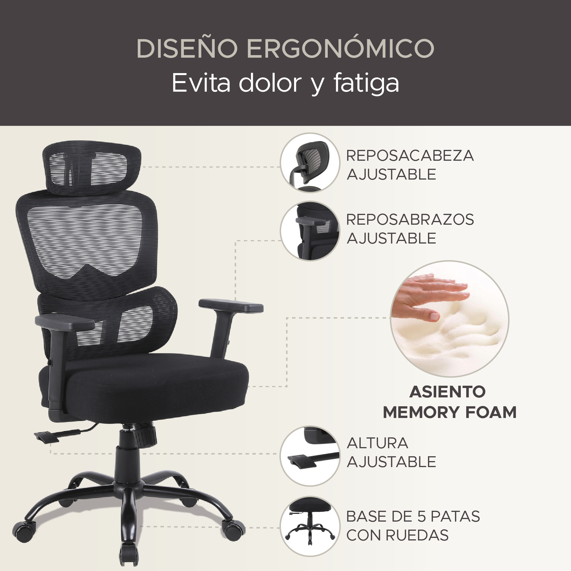 Silla De Oficina Directiva X-pross Negro