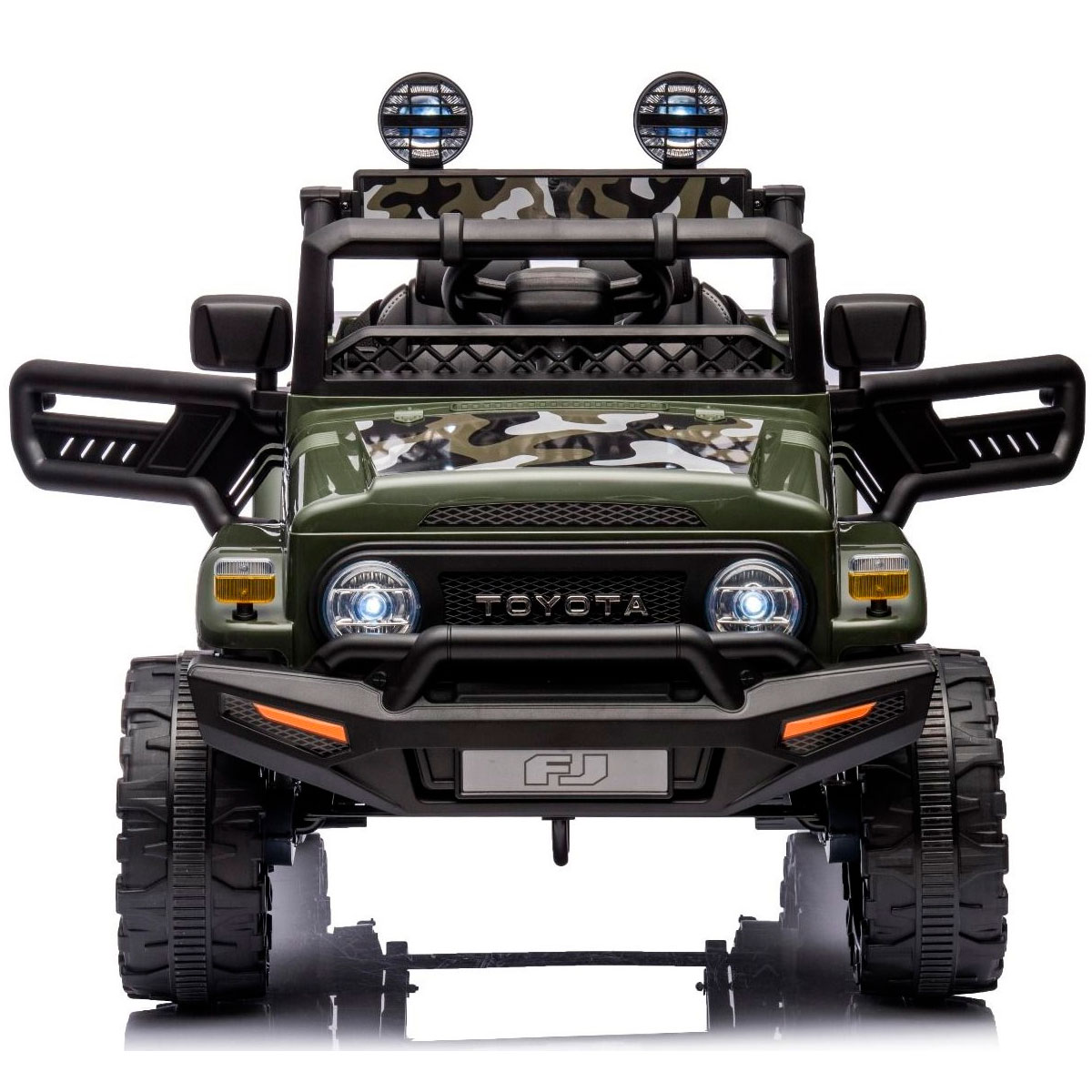 Montable Electrico Para Niños Toyota Fj Cruiser JJ2099 C-Lee Verde