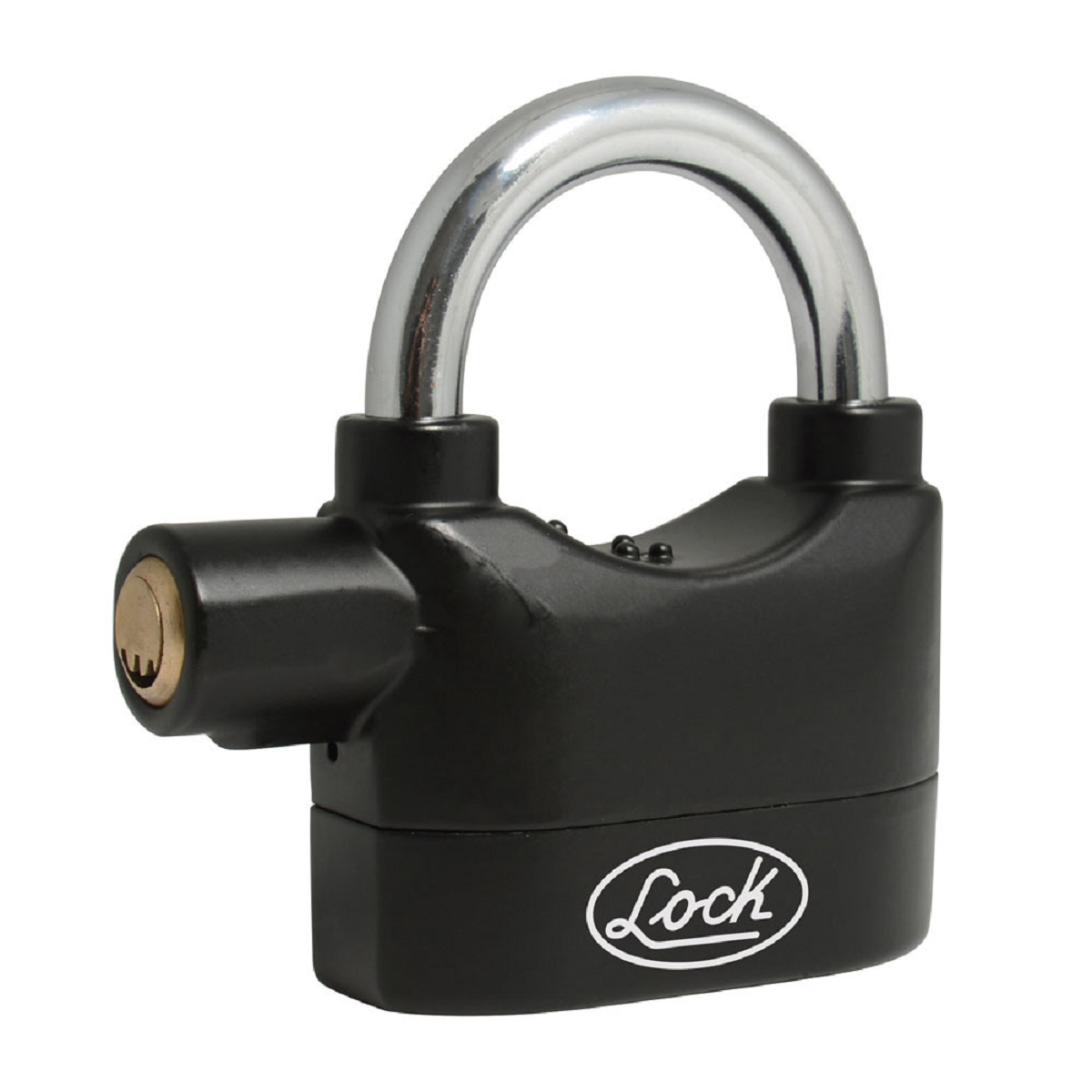 Candado Con Alarma Sonora 70 Mm, Llave De Puntos Lock