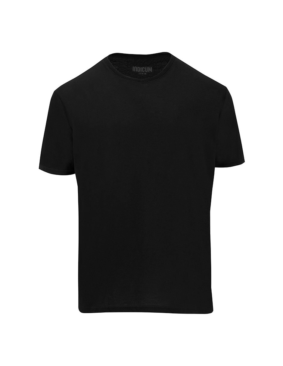 SET DE 3 PLAYERAS BÁSICAS NEGRAS INDICUM HOMBRE