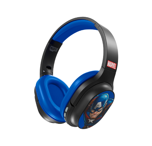Audífonos Inalámbricos XTech XTH-D660CA Capitán América Marvel Diadema Plegable y Giratoria con Micrófono y Bluetooth