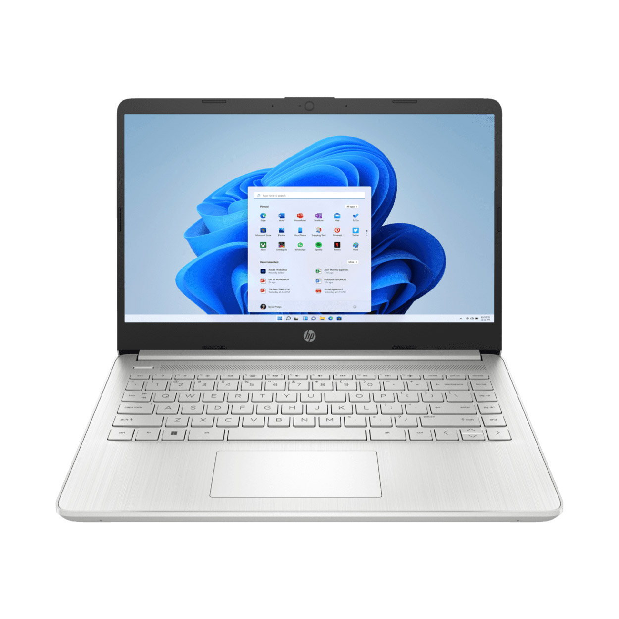 LAPTOP HP 14-DQ0532LA INTEL CELERON-N4120 4GB 128GB SSD PCIE 14PULG HD W11H MX SILVER