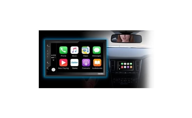 Autoestéreo 2 DIN Clarion FX450 Pantalla WVGA de 6,8"/Mirroring /Apple CarPlay/Android Auto/Bluetooth