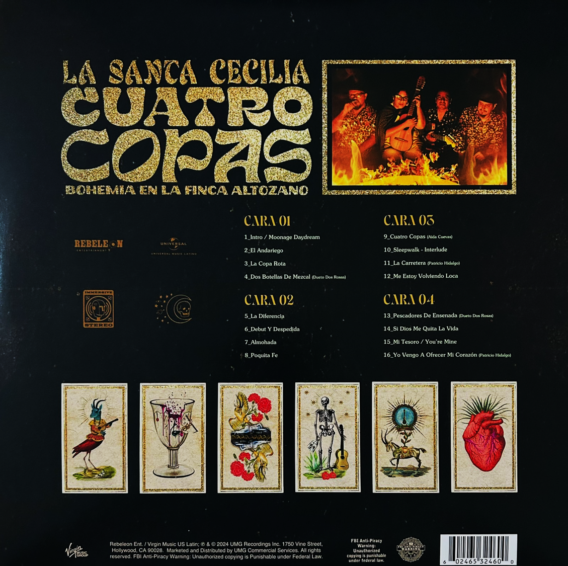 Santa Cecilia Cuatro Copas Bohemia Finca Altozano 2 Lp Vinyl