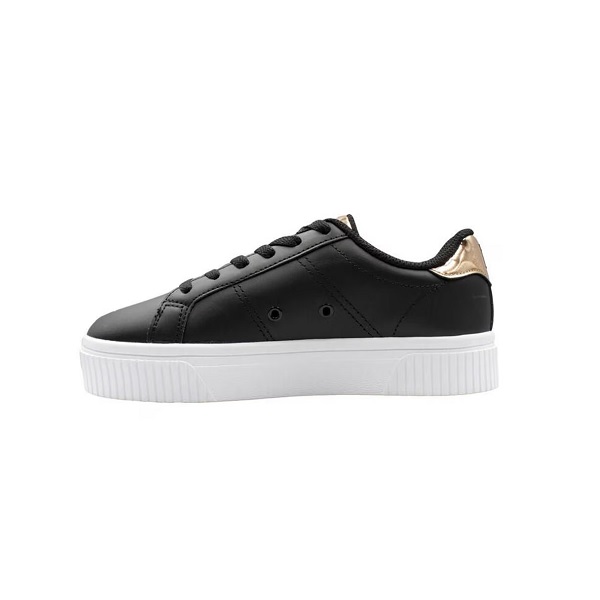 Tenis Fila Panache 19 Negro/oro/rosa Mujer Tallas #23 al #26