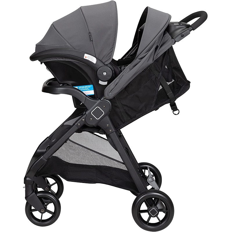 Carriola con portabebe SAFETY1ST SMOOTHRIDE Gris con Base