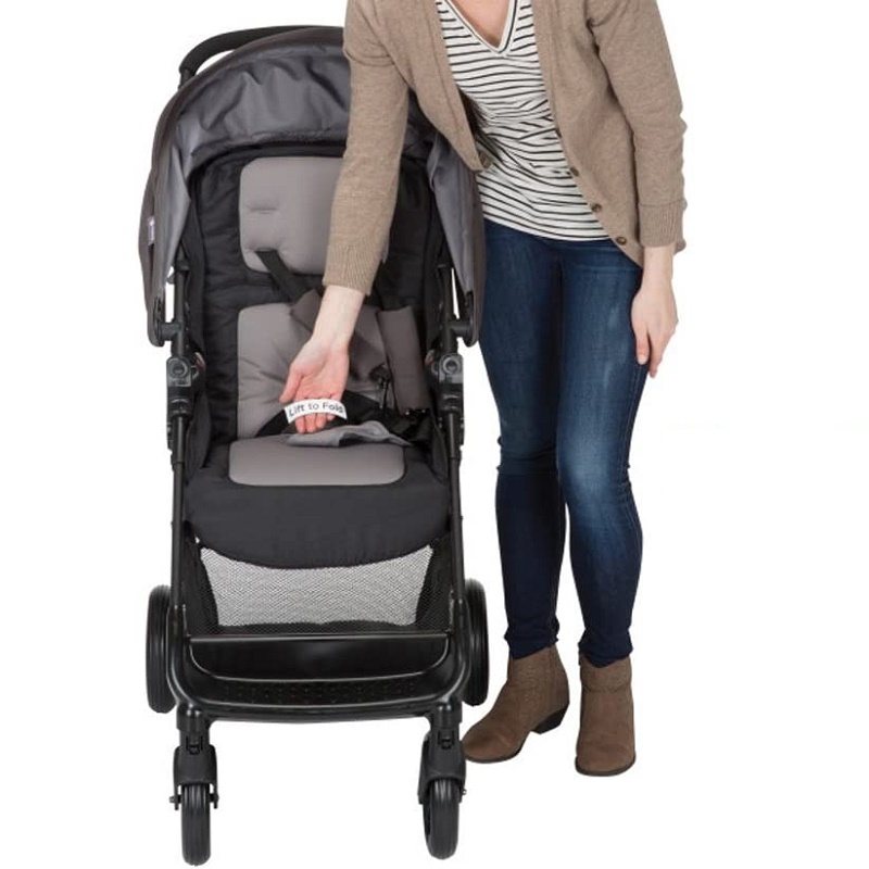 Carriola con portabebe SAFETY1ST SMOOTHRIDE Gris con Base