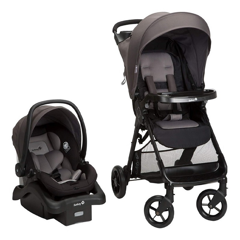 Carriola con portabebe SAFETY1ST SMOOTHRIDE Gris con Base