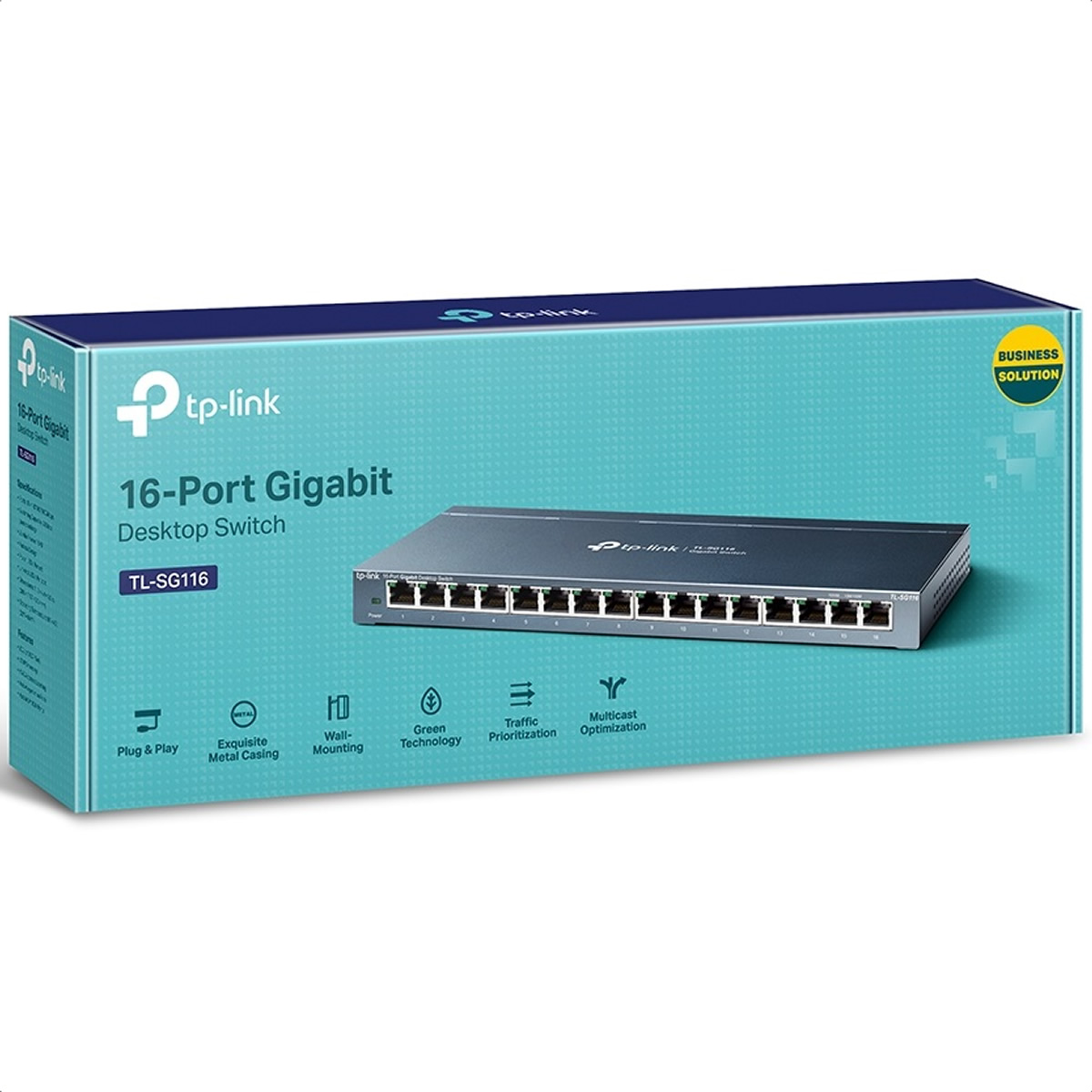 Switch 16 Puertos Tp-Link TL-SG116 Gigabit 10/100/1000 Mbps