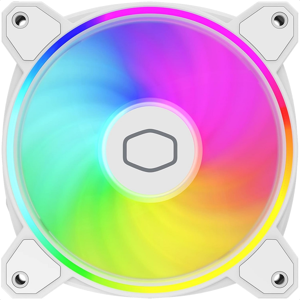 Ventilador Cooler Master 120mm MasterFan MF120 HALO² ARGB WHITE MFL-B2DW-21NP2-R2