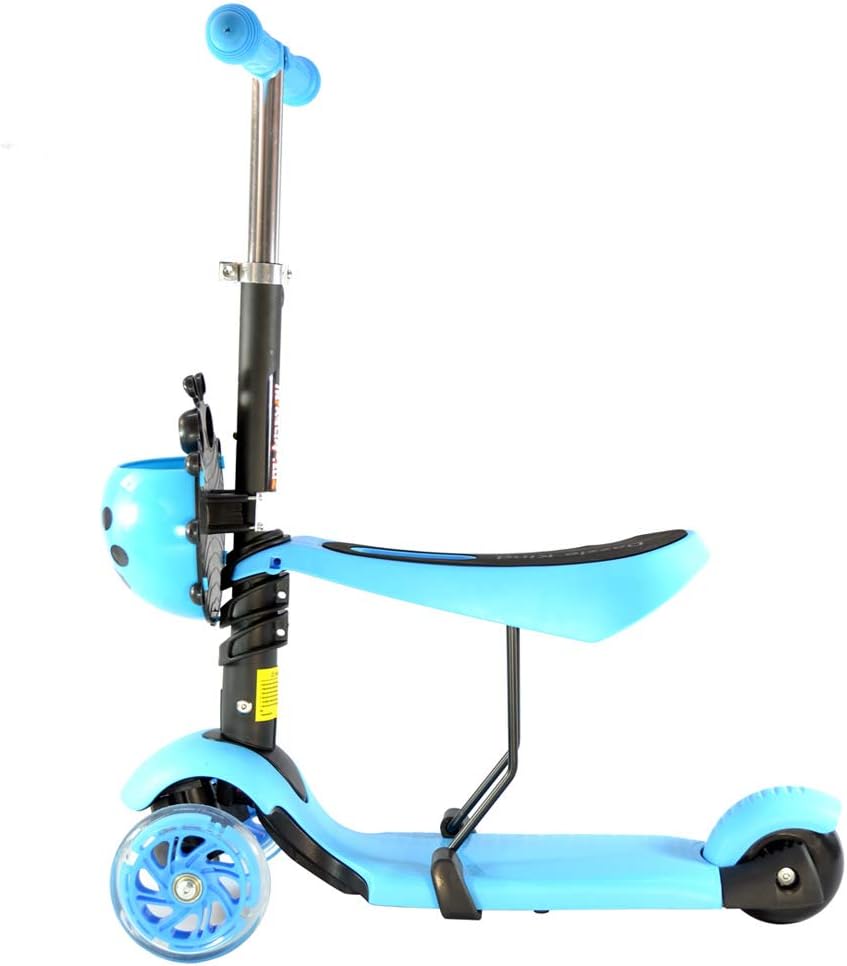 Scooter Patin Montable 3 Ruedas Con Luces Led Catarina Azul