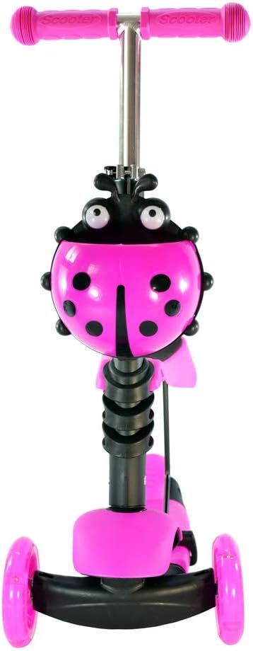 Scooter Patin Montable 3 Ruedas Con Luces Led Catarina Rosa