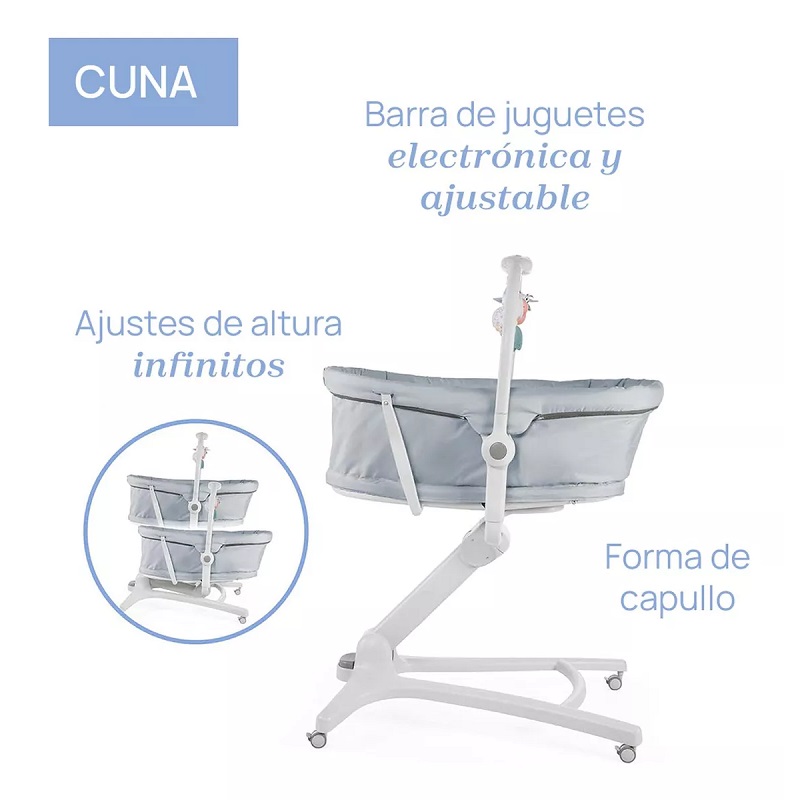 Minicuna Moises Silla CHICCO Baby Hug Grey