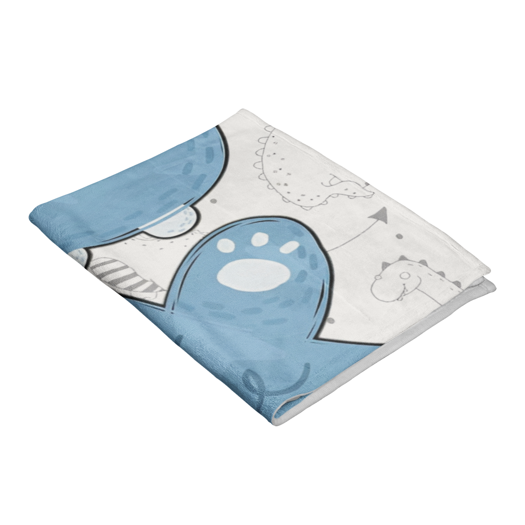 Cobija Manta Frazada Para Bebé Diseño de Dino Azul Ultra Suave y Ligera de Alta Calidad