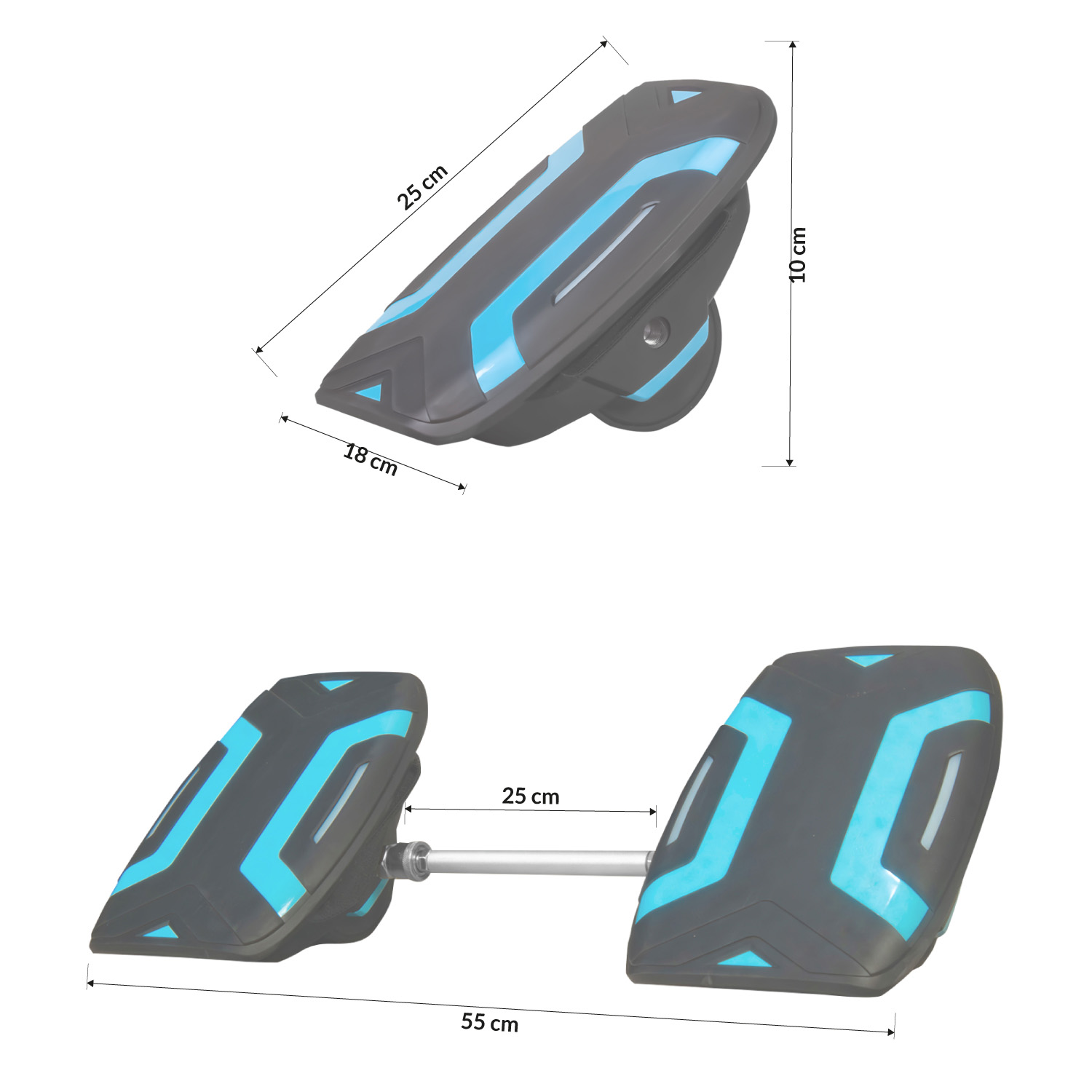 Hoverboard Hovershoes Moboss S300 Negro/Azul 10 km/h